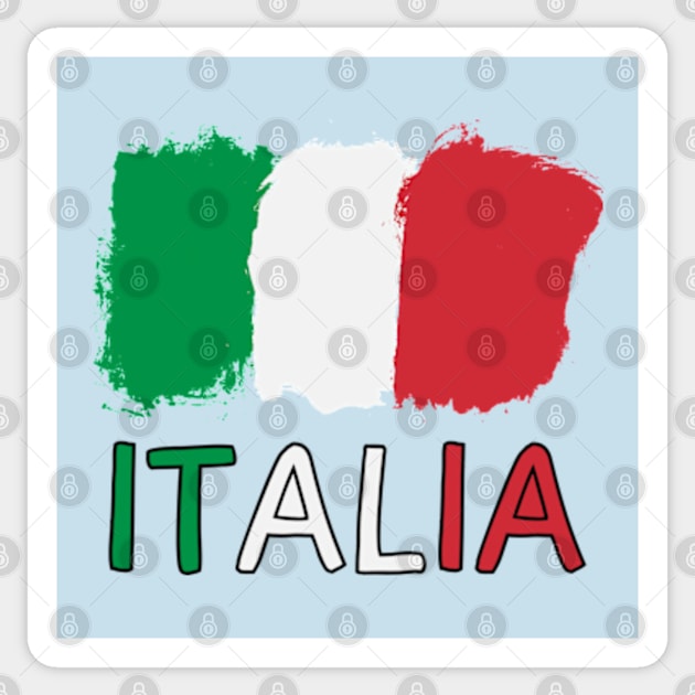 Flag of Italy:Design Inspiration from the Tricolore. Sticker by NOSTALGIA1'